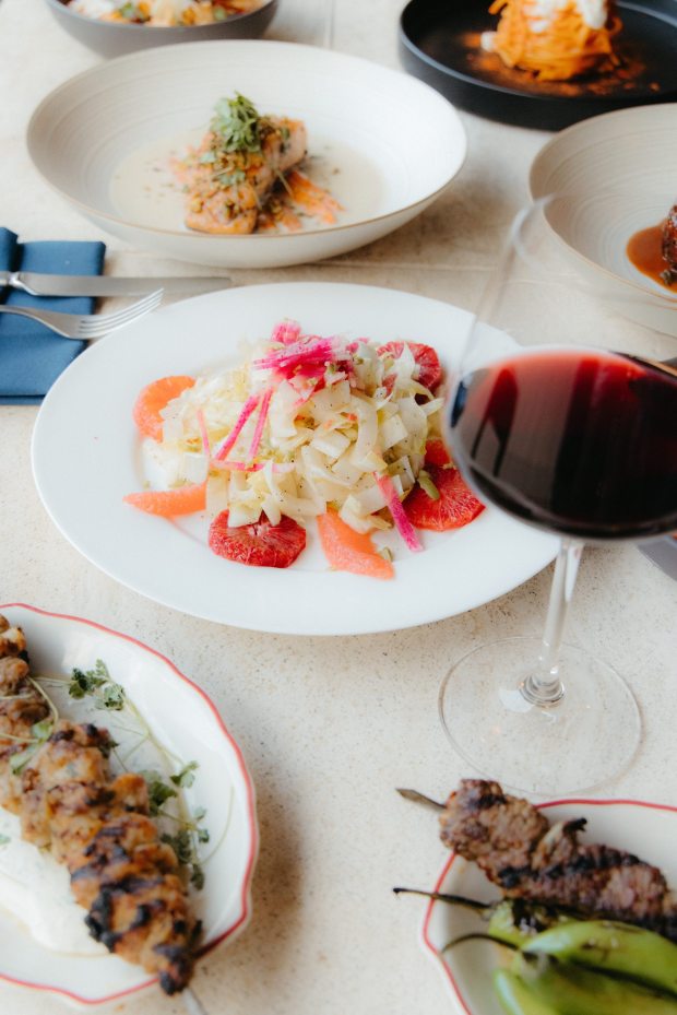 lorence by the Water opened in mid-February overlooking an outdoor pool at Hotel Figueroa, which is marking its 100-year anniversary. (Photo by Carlos Santana)