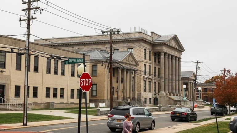 The Suffolk County Courthouse in Riverhead.