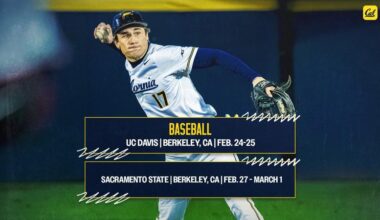 Cal To Face UC Davis, Sacramento State In 5-Game Week