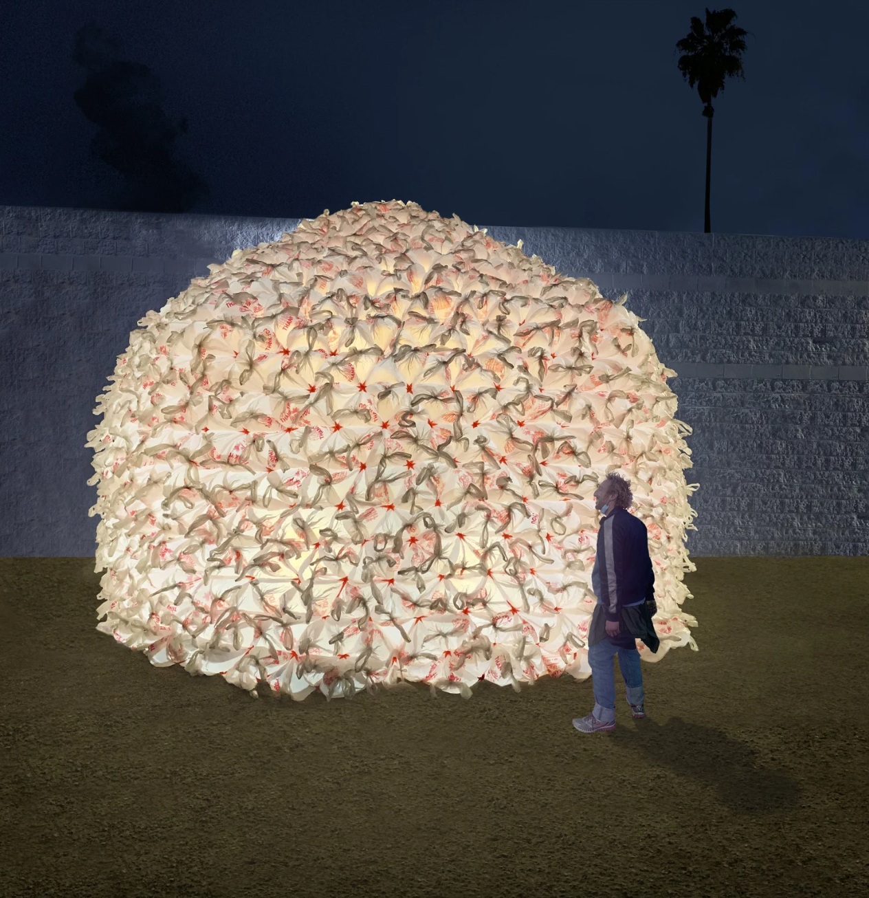 French-Australian artist Linus Gruszewski’s “Thank You,” a walk-through installation made...