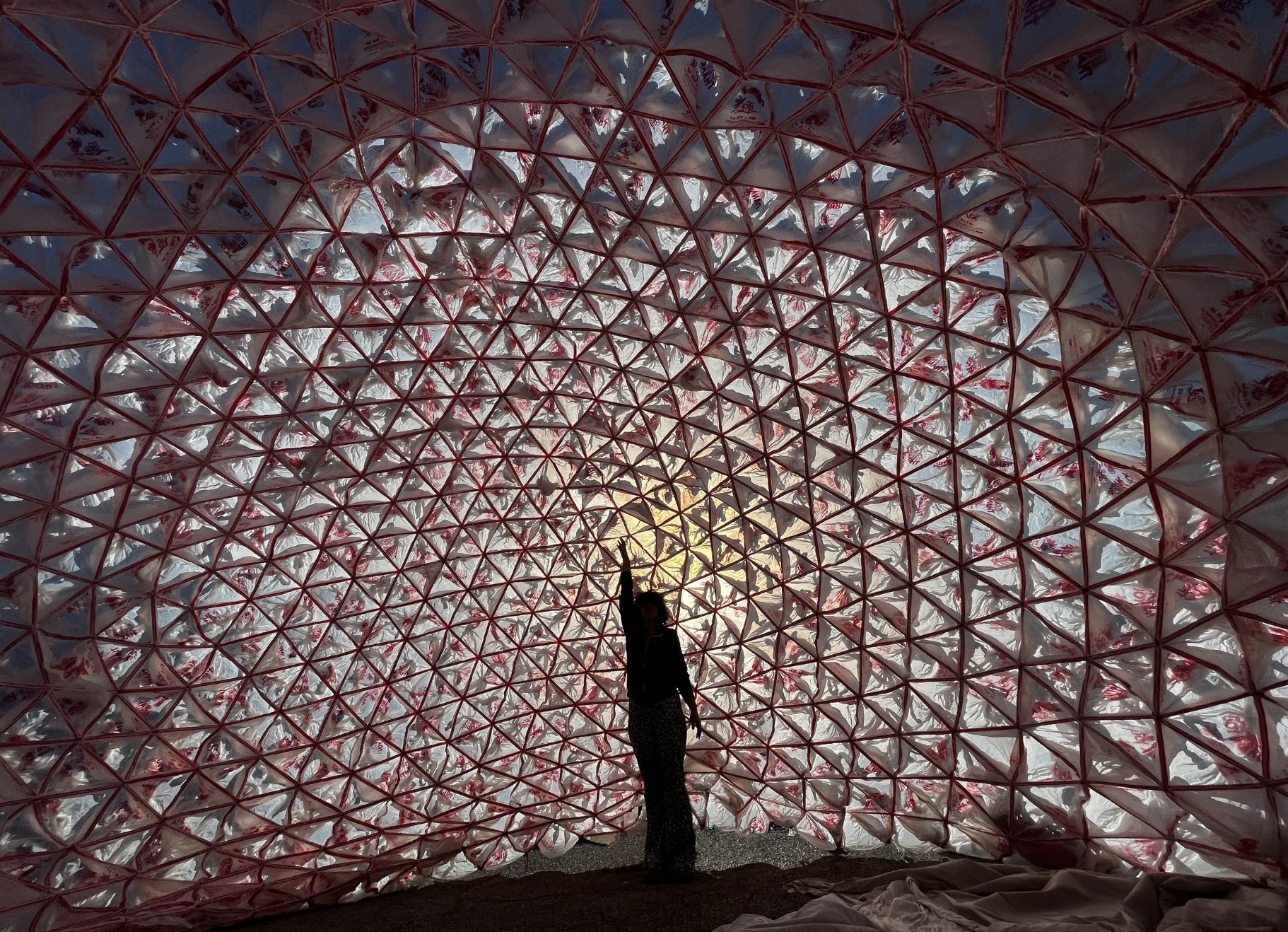 French-Australian artist Linus Gruszewski’s “Thank You,” a walk-through installation made...