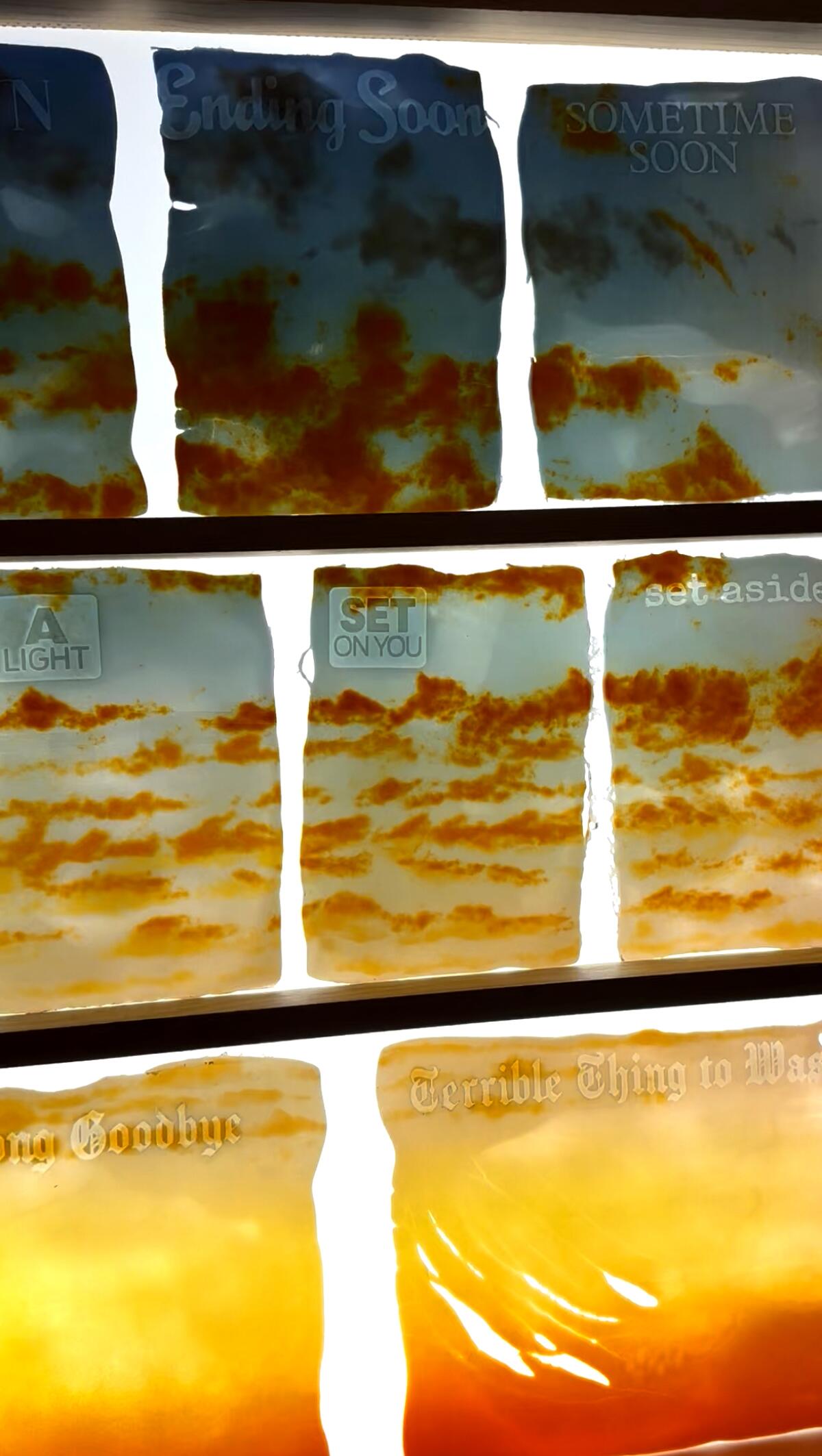 A picture of art in glass.