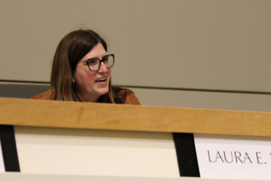 Fresno Parks, Recreation and Arts Commission Vice Chairperson Laura Ward, pictured at a meeting on Monday, Feb. 23, 2026.