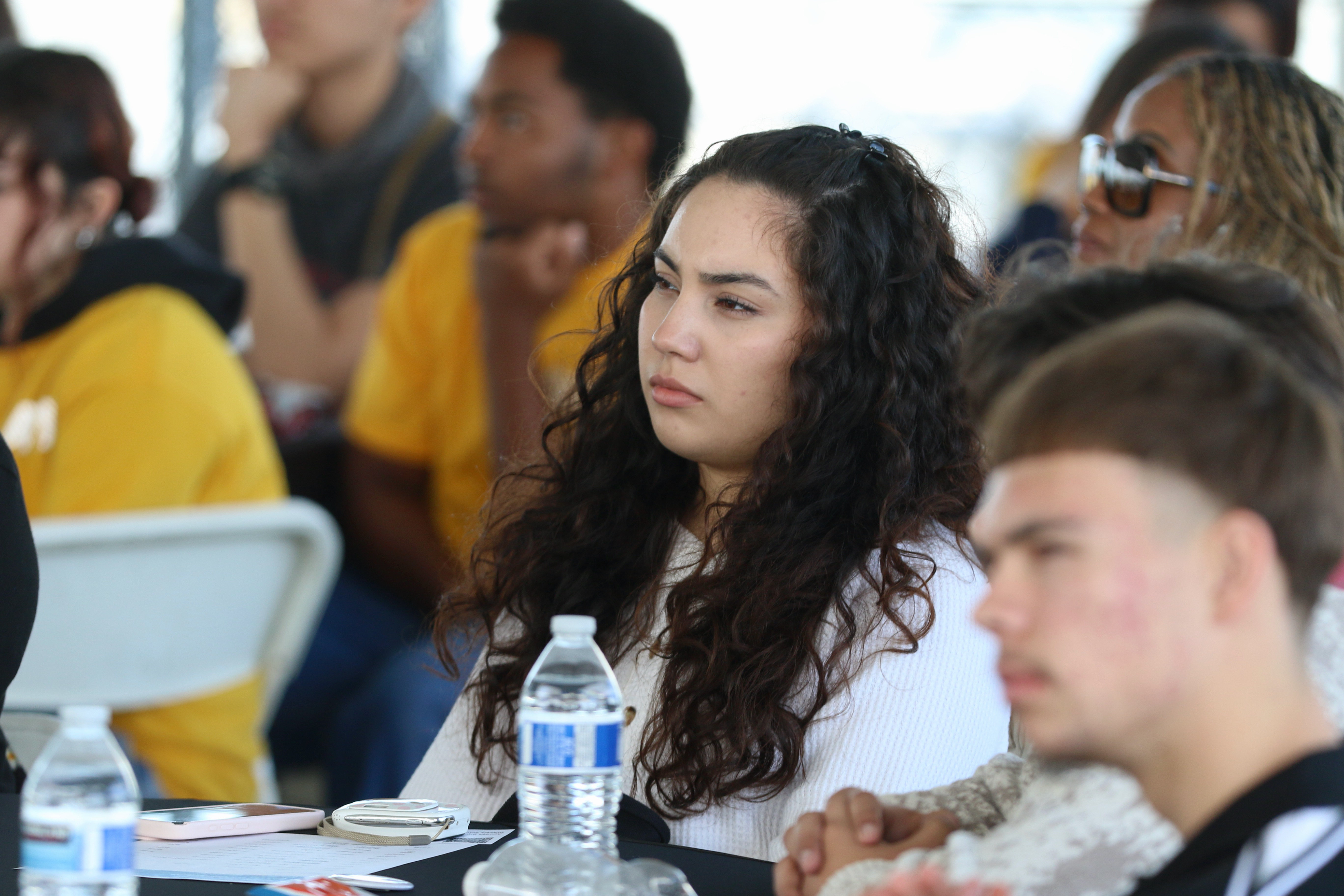 Navy JROTC students from Lakewood High School participate in the...