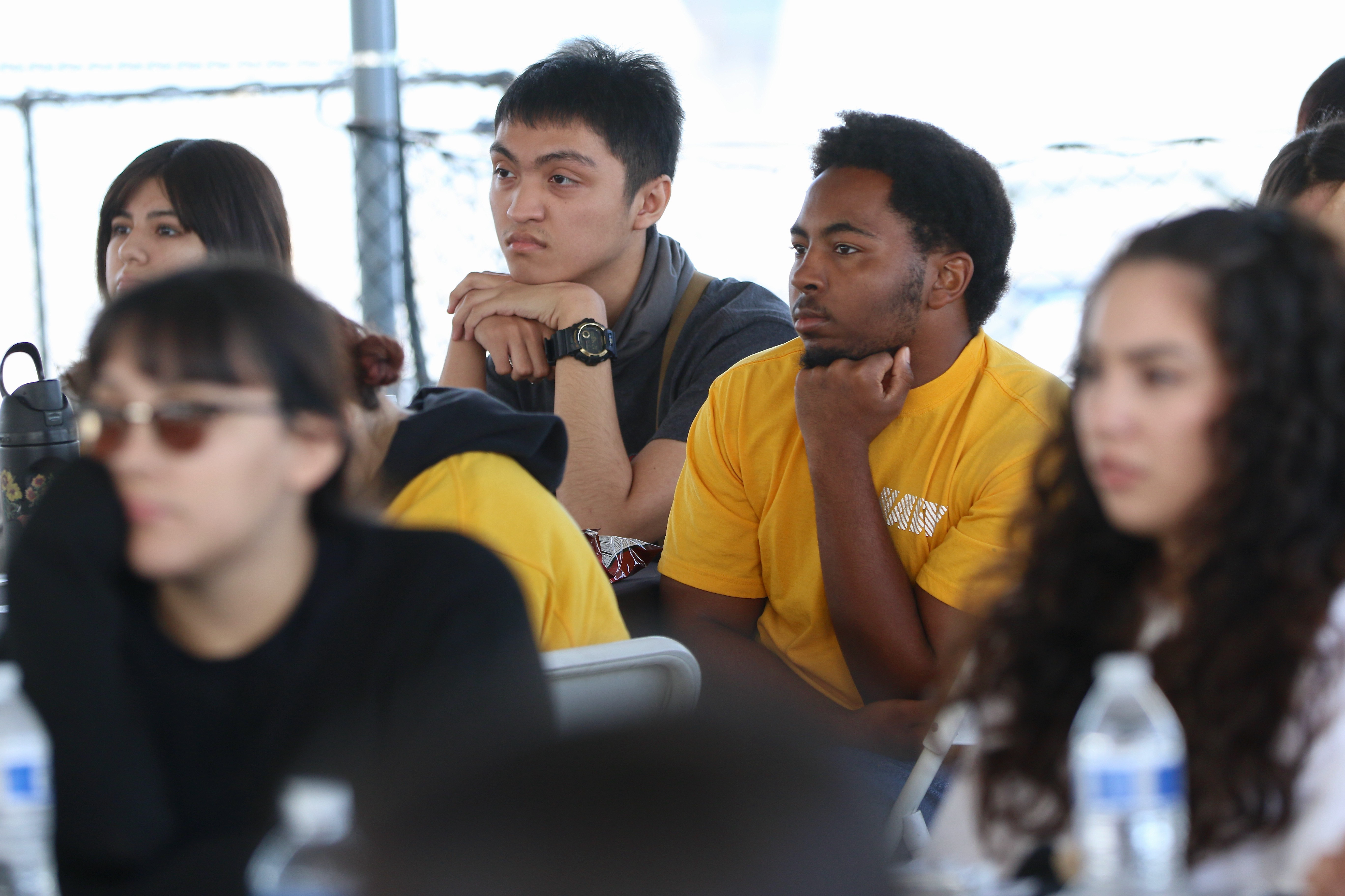 Navy JROTC students from Lakewood High School attend the 13th...