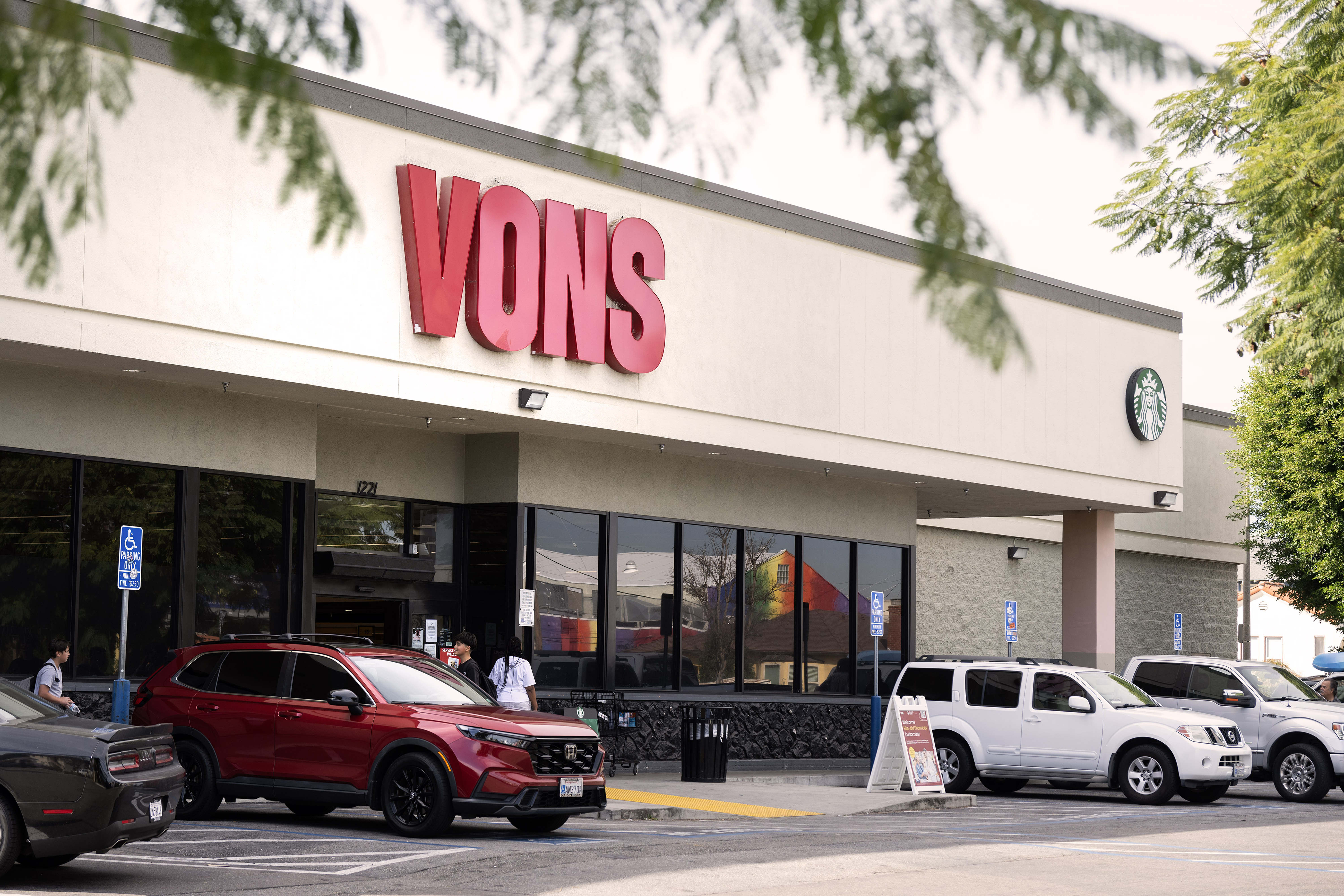 The Vons grocery store on the corner of Gaffey St....