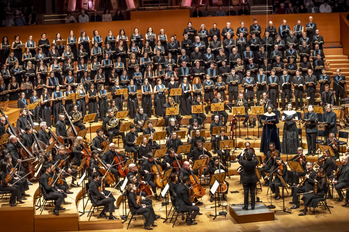 Gustavo Dudamel conducts the L.A. Phil, vocal soloists and Catalan choruses in Beethoven's 'Missa Solemnis'