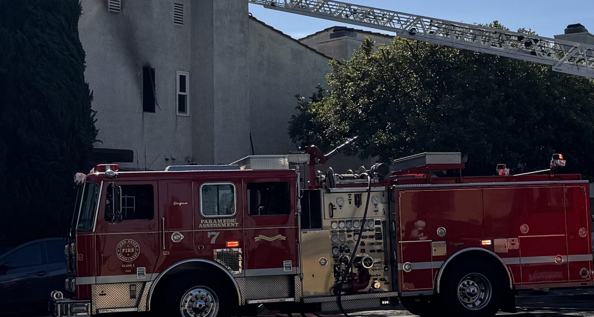Civilians Save Woman Hanging From 2nd-Story Window in Long Beach Apartment Fire