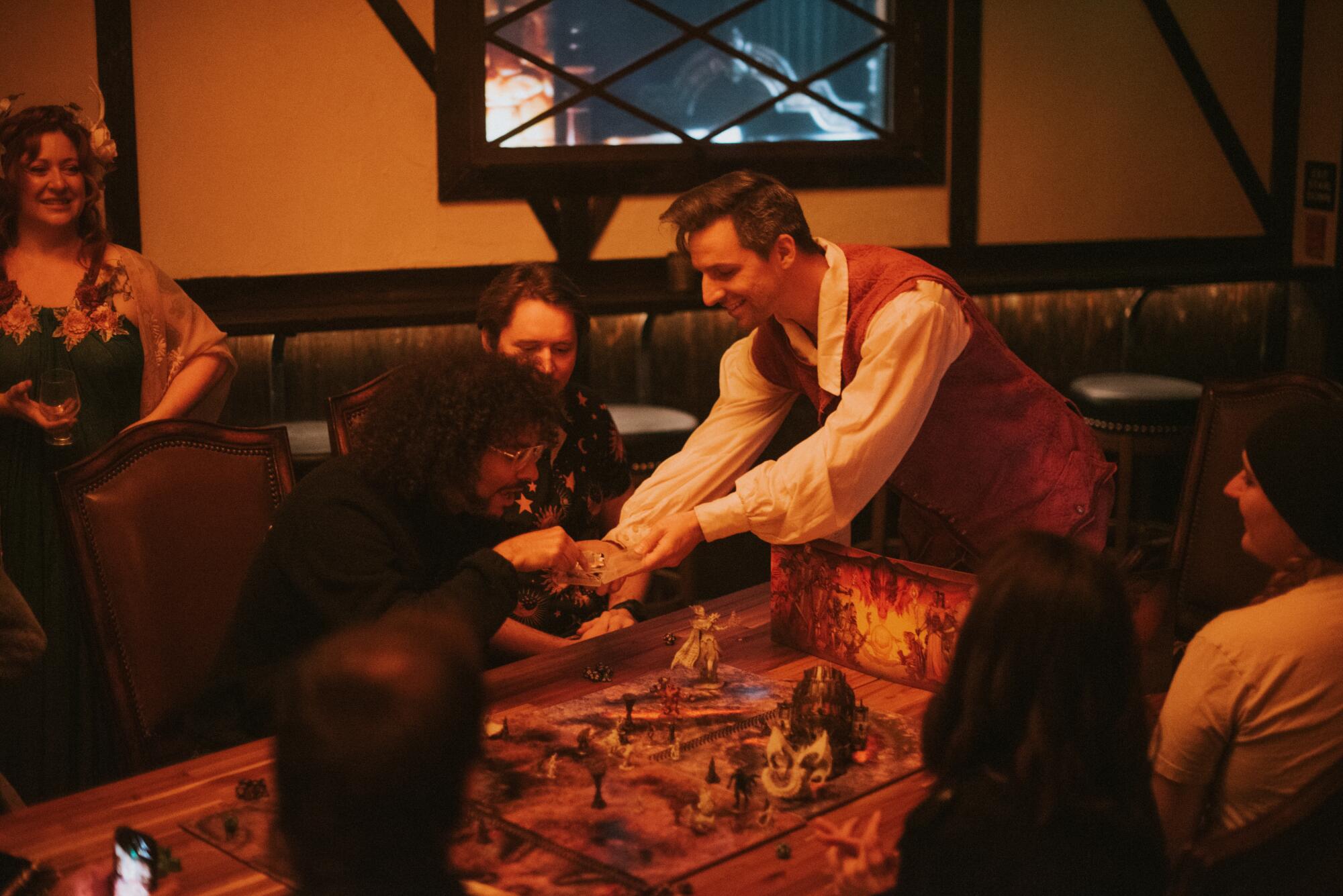 A group playing 'Dungeons & Dragons.'
