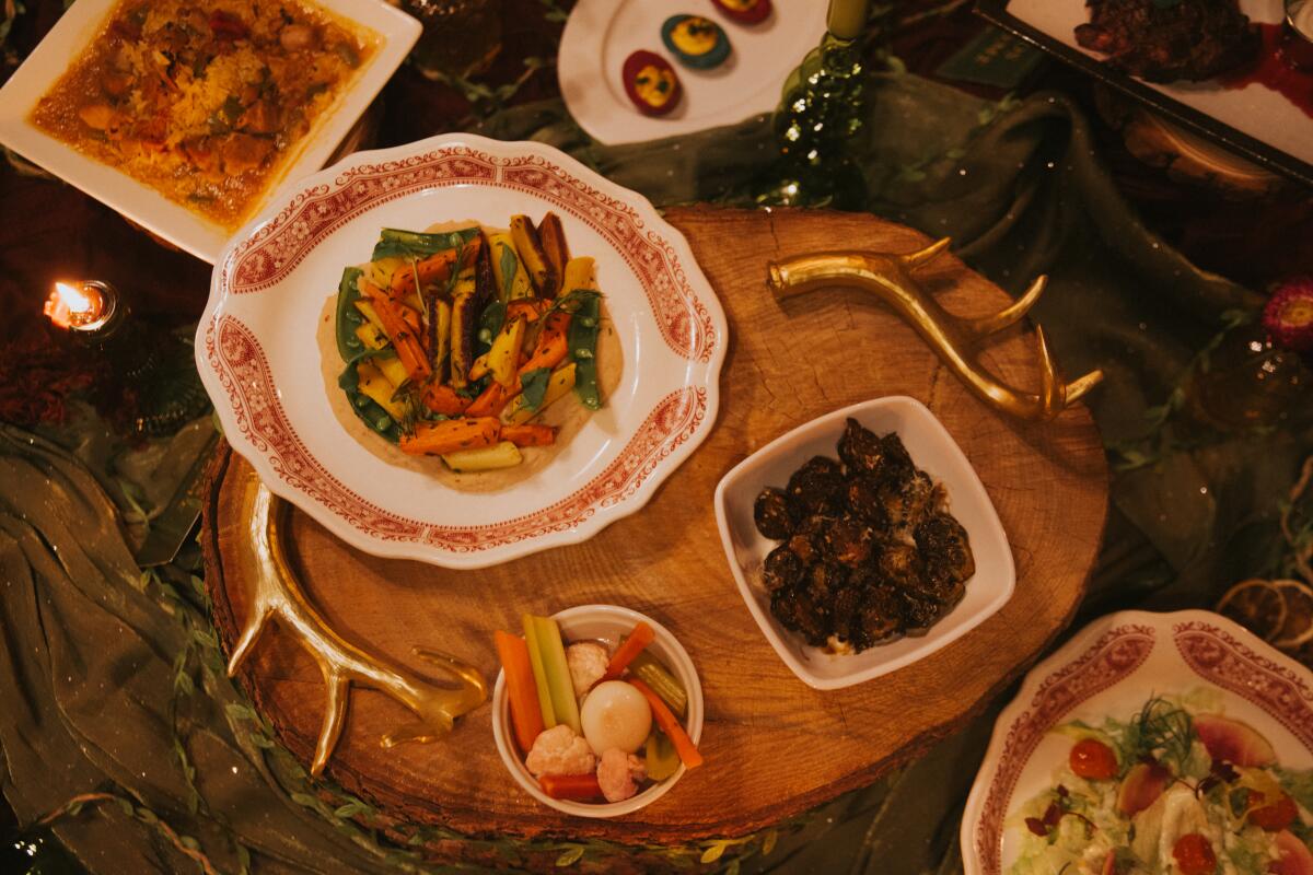 Views from inside North Hollywood's the Witch's Cottage.