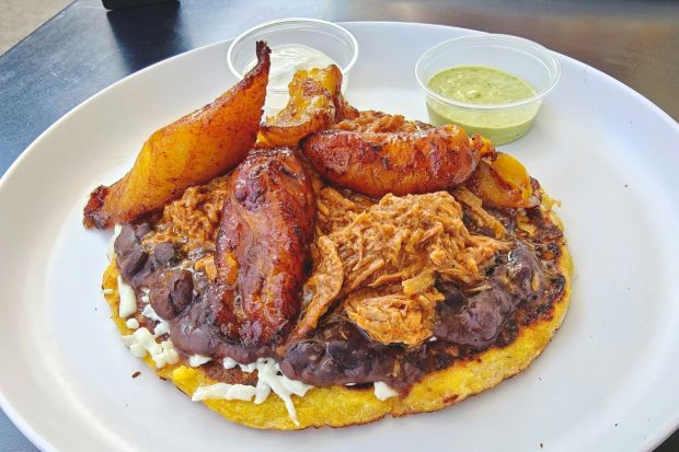 Cachapa Llanera served at Amara Café & Restaurant in Pasadena. (Photo by Charlie Vargas, Orange County Register/SCNG)