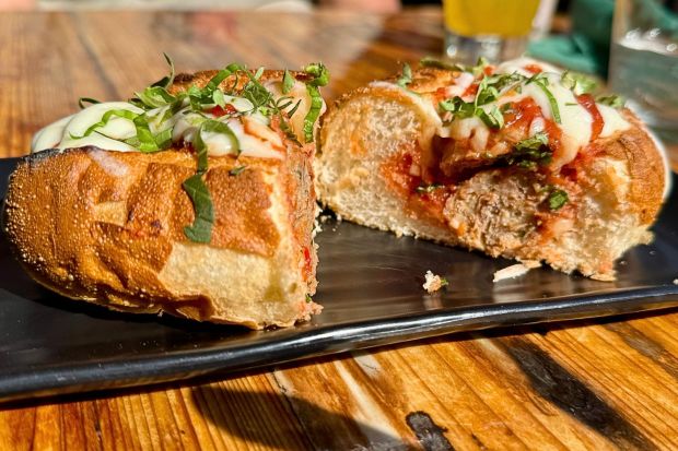 The meatball hero at Homeslice in Dana Point. (Photo by Brock Keeling, Orange County Register/SCNG)