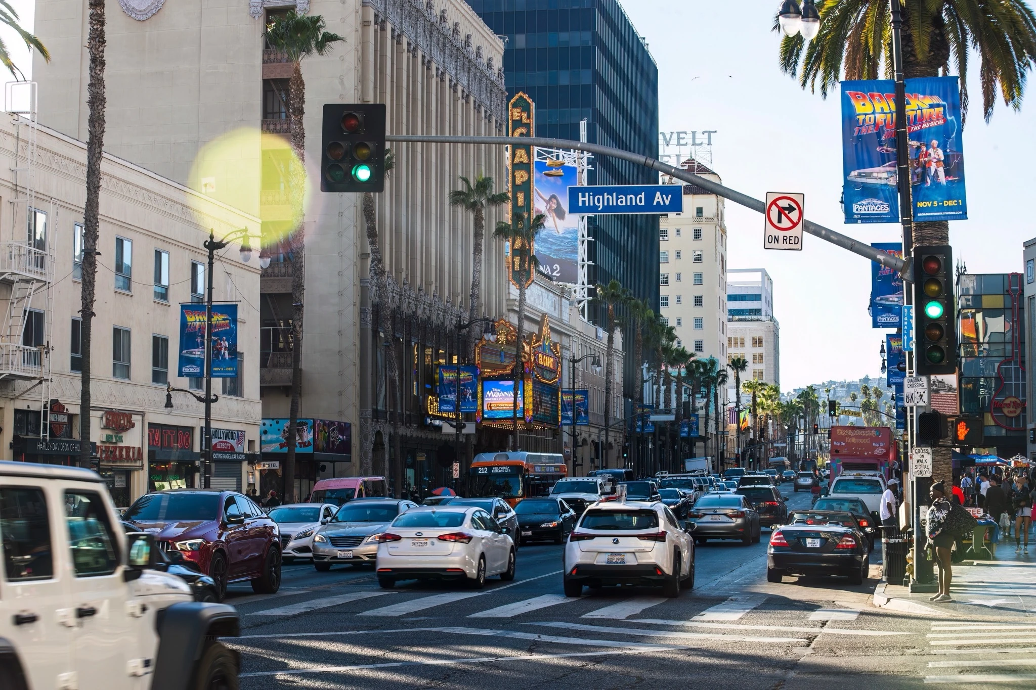 Hollywood Boulevard and Highland Avenue