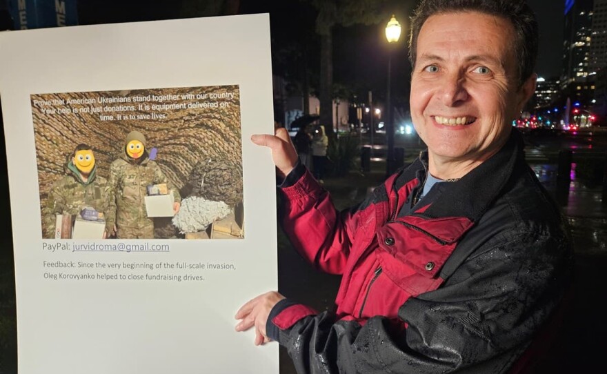 Oleg Korovyanko is a state employee, and has been raising donations since the war began to help Ukrainian soldiers.