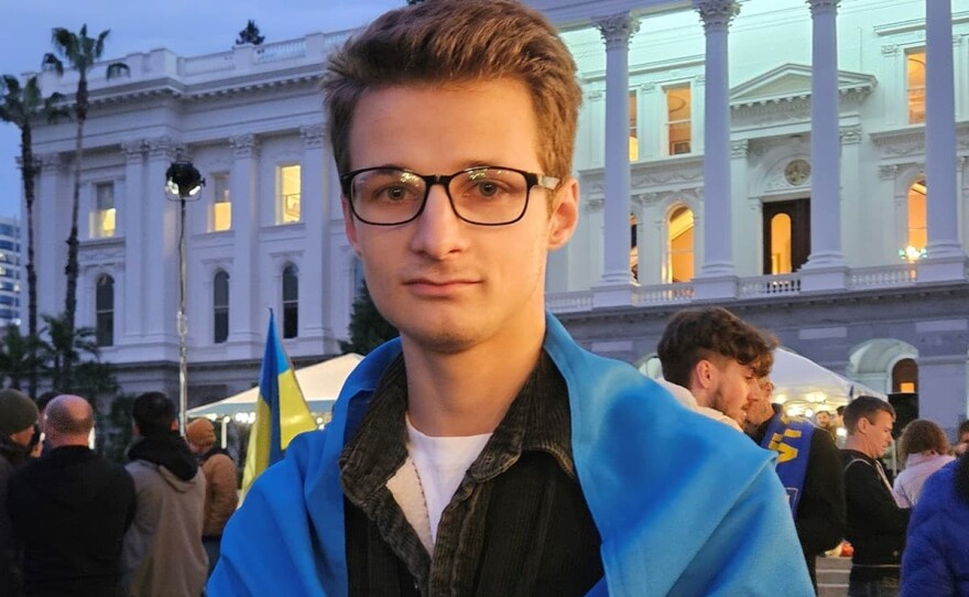 Vladimir Fedorov was charged with extremism in Russia for his support of Ukraine. He said it was important to stand alongside Ukrainians and other supporters, and that it lit a fire in his heart.