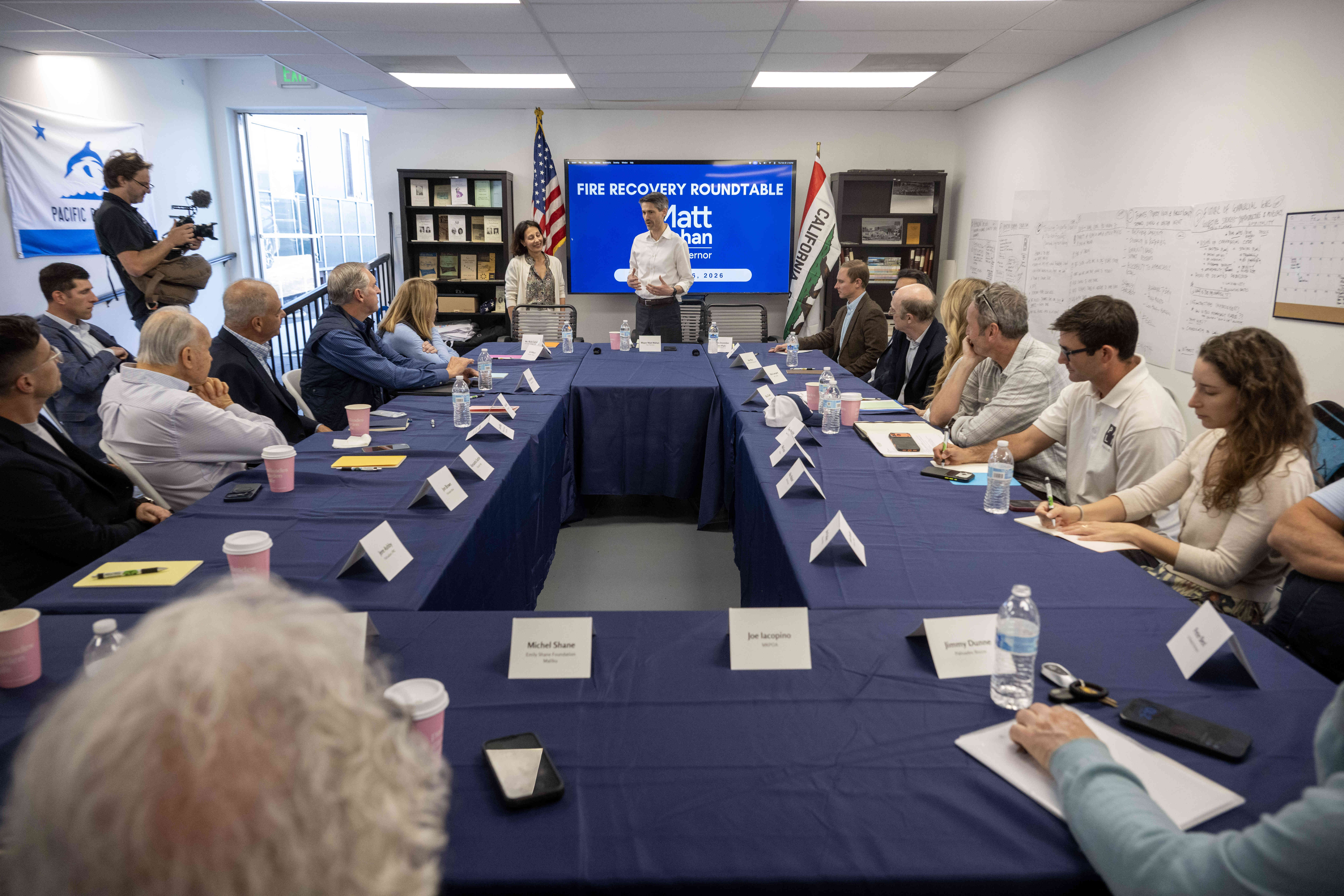 California gubernatorial candidate and San Jose Mayor Matt Mahan, during...
