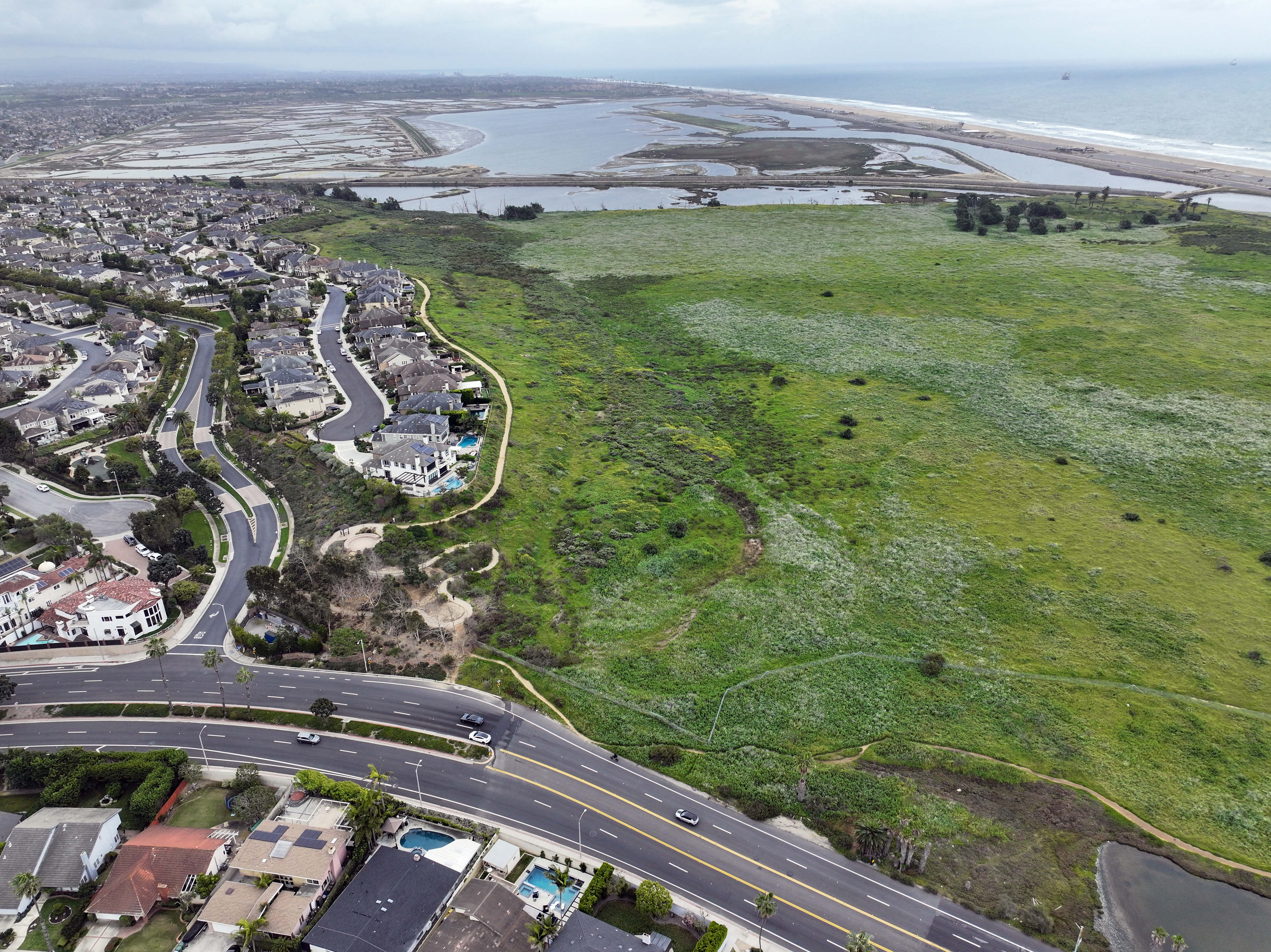The Brightwater neighborhood near the Bolsa Chica Wetlands in Huntington...