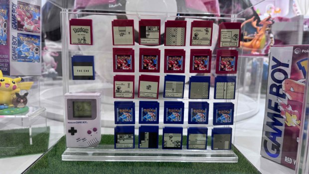 A Game Boy jukebox with all cartridges