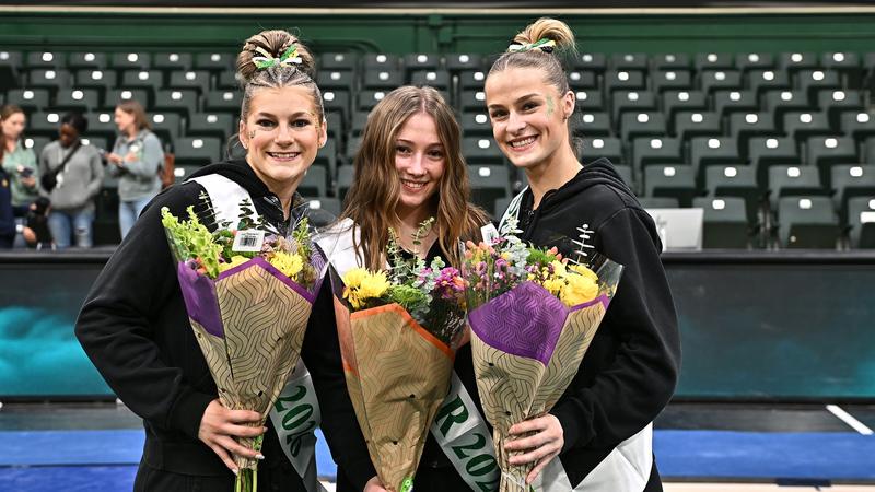 GYMNASTICS SCORES SEASON HIGH TO CLOSE OUT HOME MEETS