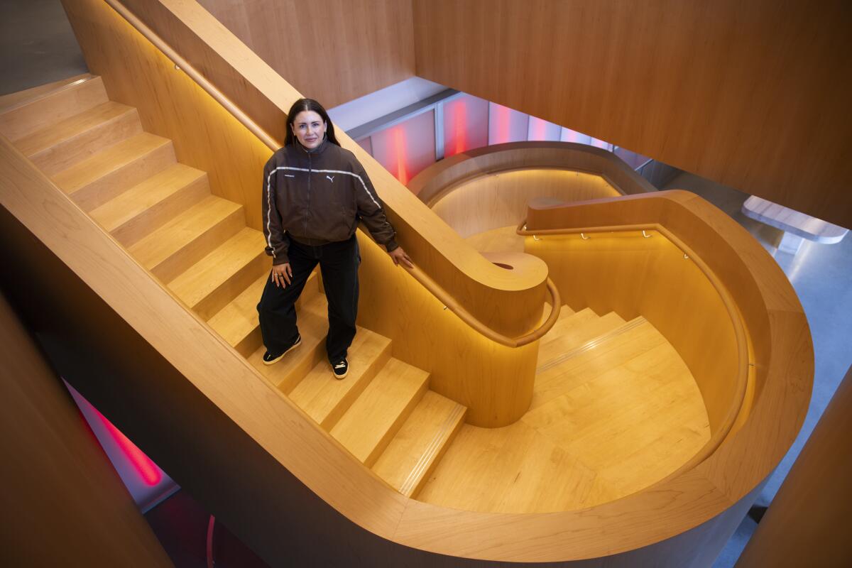 Allyssa Rapp, director of entertainment marketing at Puma, is shown in the Puma Studio L.A. 