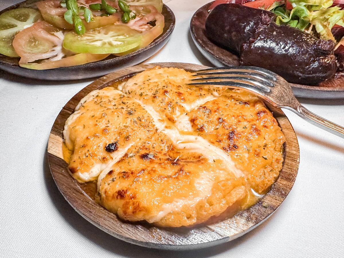 A spread of Argentine dishes.