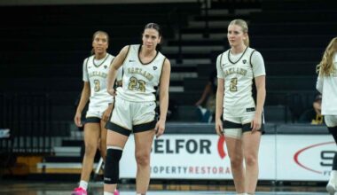 Baxter nears Double-Double as Oakland Falls to Vikings in Regular Season Finale