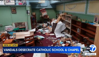 Long Beach Catholic school left with shattered statues, trashed classrooms after vandalism