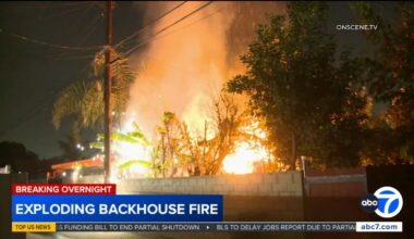 Explosive fire erupts at backhouse in Long Beach