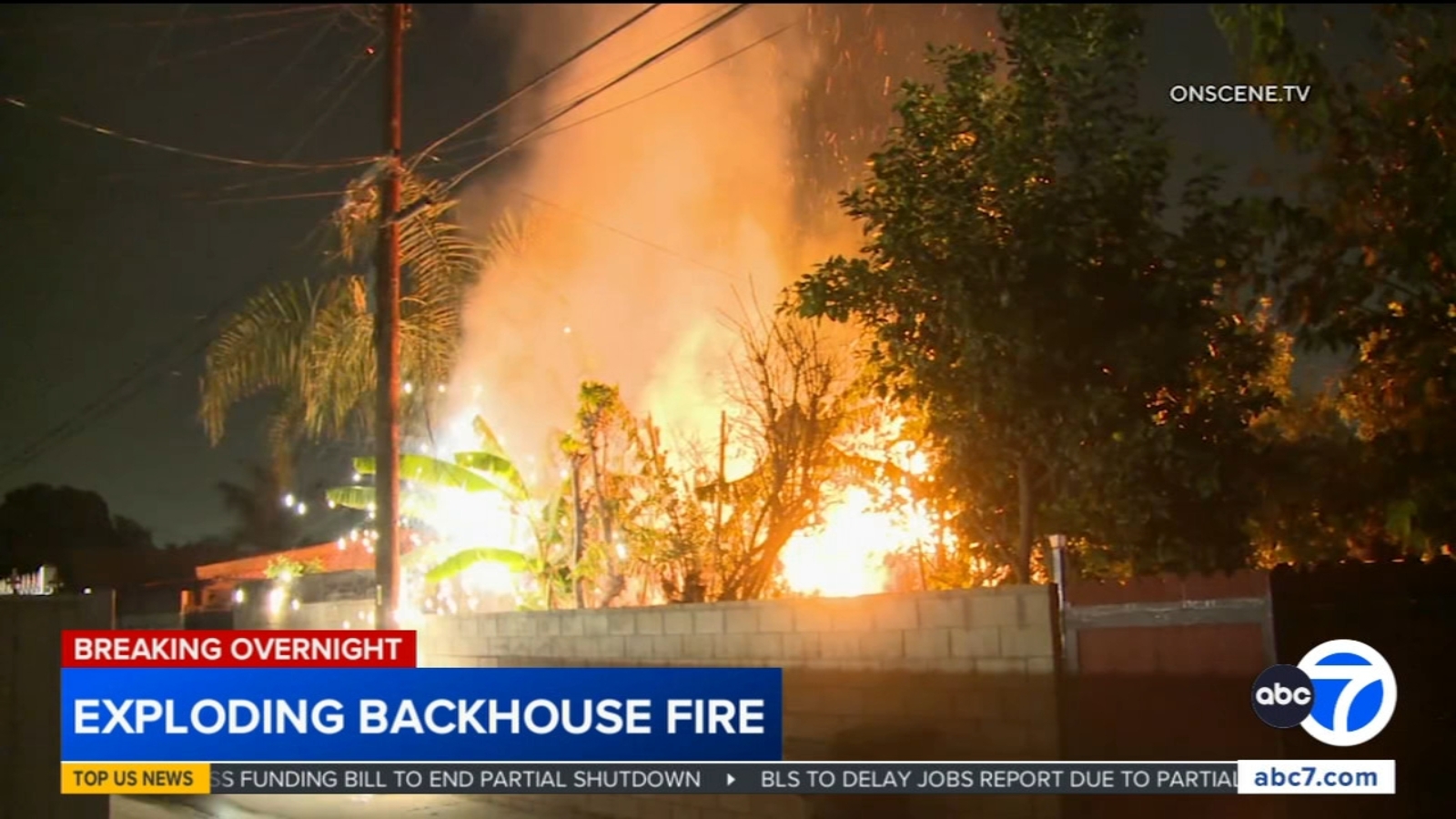 Explosive fire erupts at backhouse in Long Beach