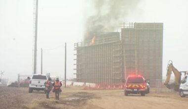 CA high-speed rail construction site catches fire in southeast Fresno