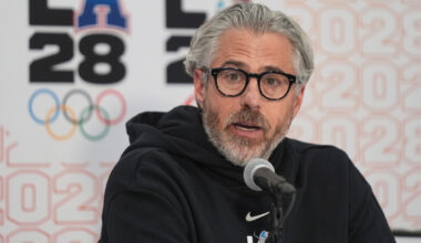 Calls grow for LA28 chair Casey Wasserman to resign after Epstein files release show emails with Ghislaine Maxwell