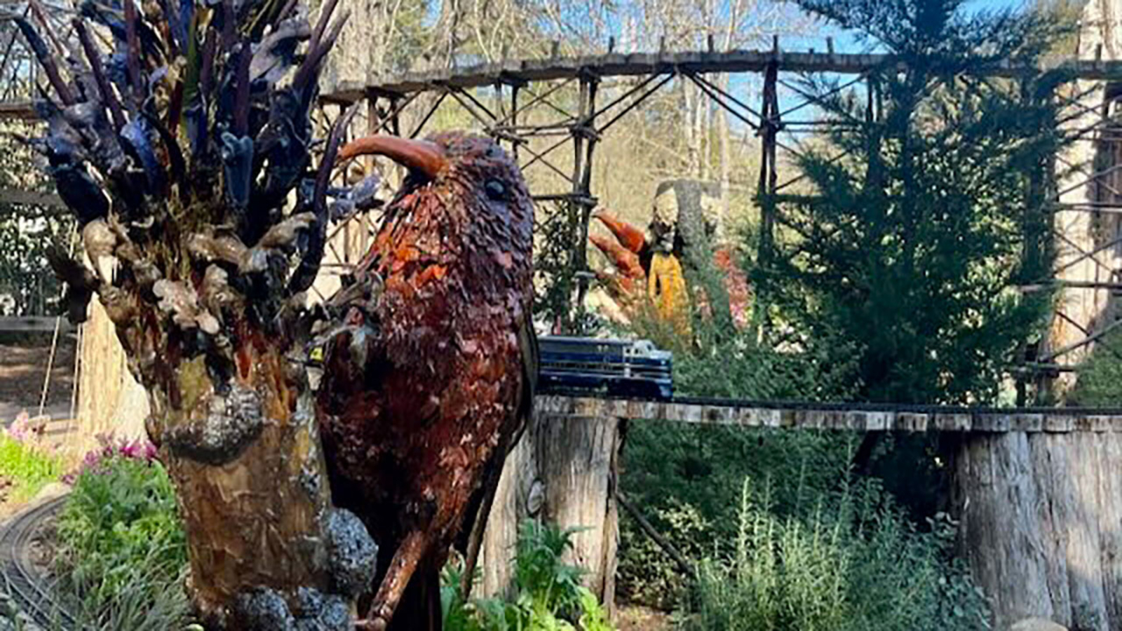 Giant Pollinators Take Over Descanso Gardens Railroad