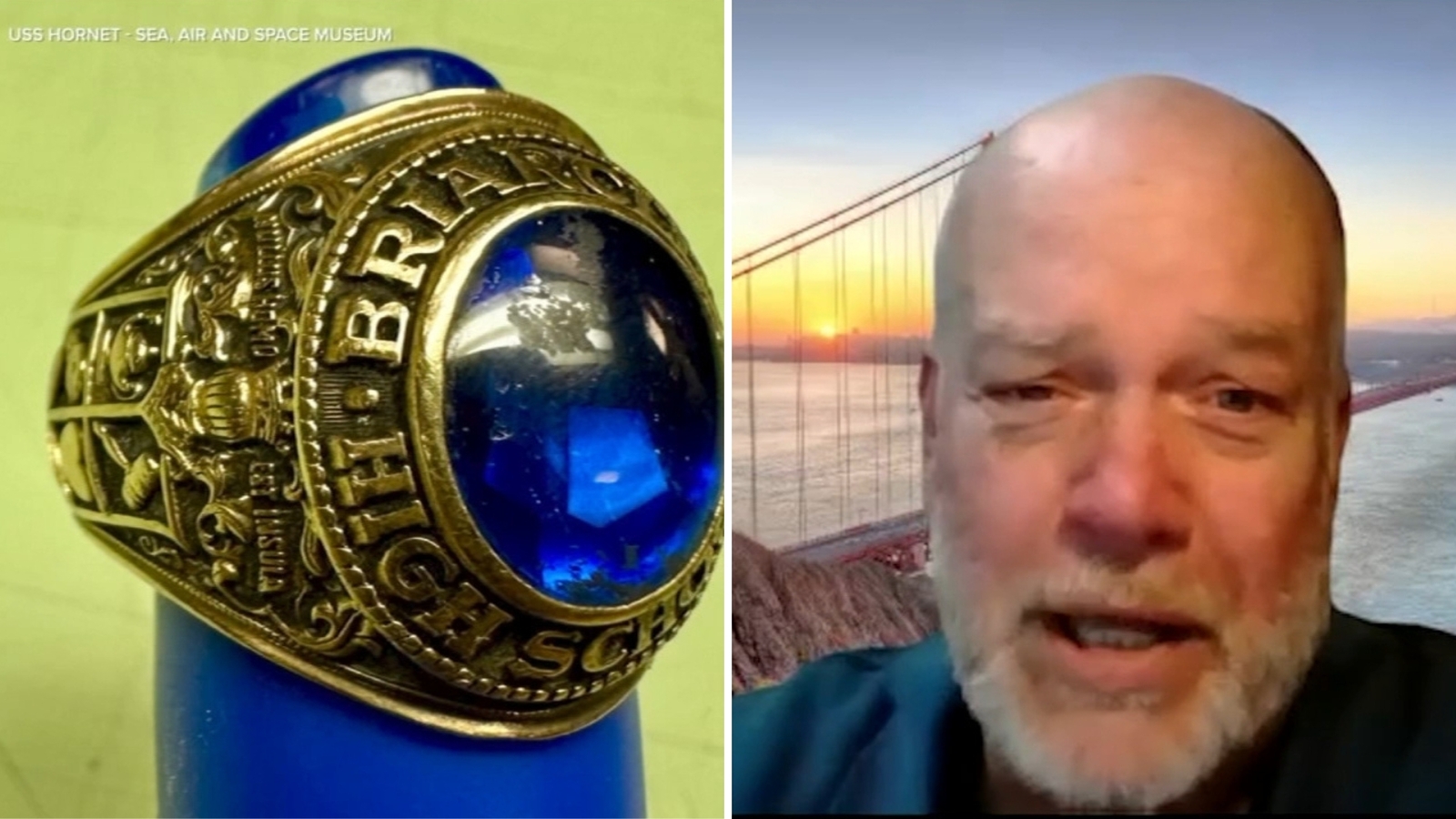 EXCLUSIVE: Alameda man traced decades-old class ring found aboard USS Hornet to sailor from Georgia