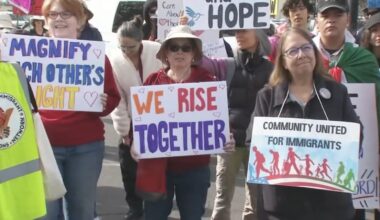 East Bay protesters march against ICE immigration enforcement, Flock camera surveillance