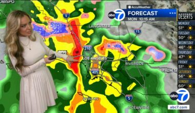 Latest look at powerful storm moving into SoCal