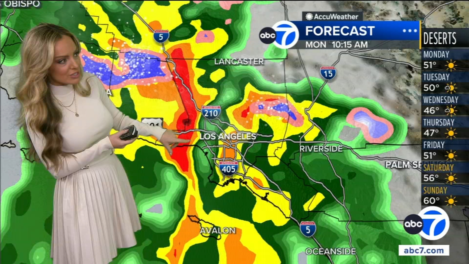 Latest look at powerful storm moving into SoCal