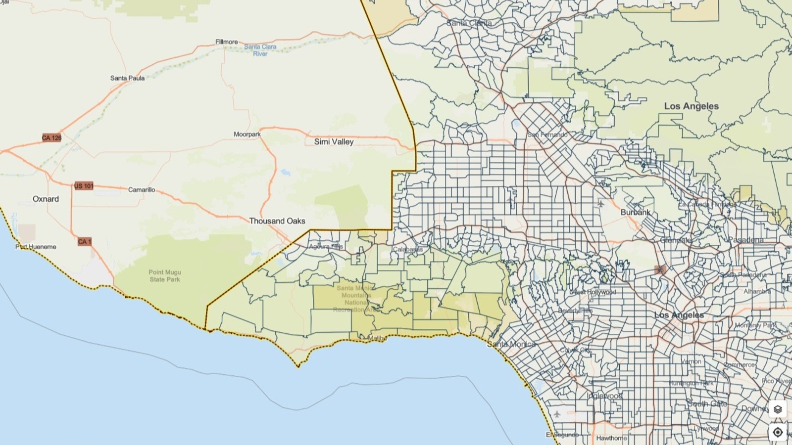 Interactive Map: Los Angeles issues evacuation warning for wildfire burn scar areas