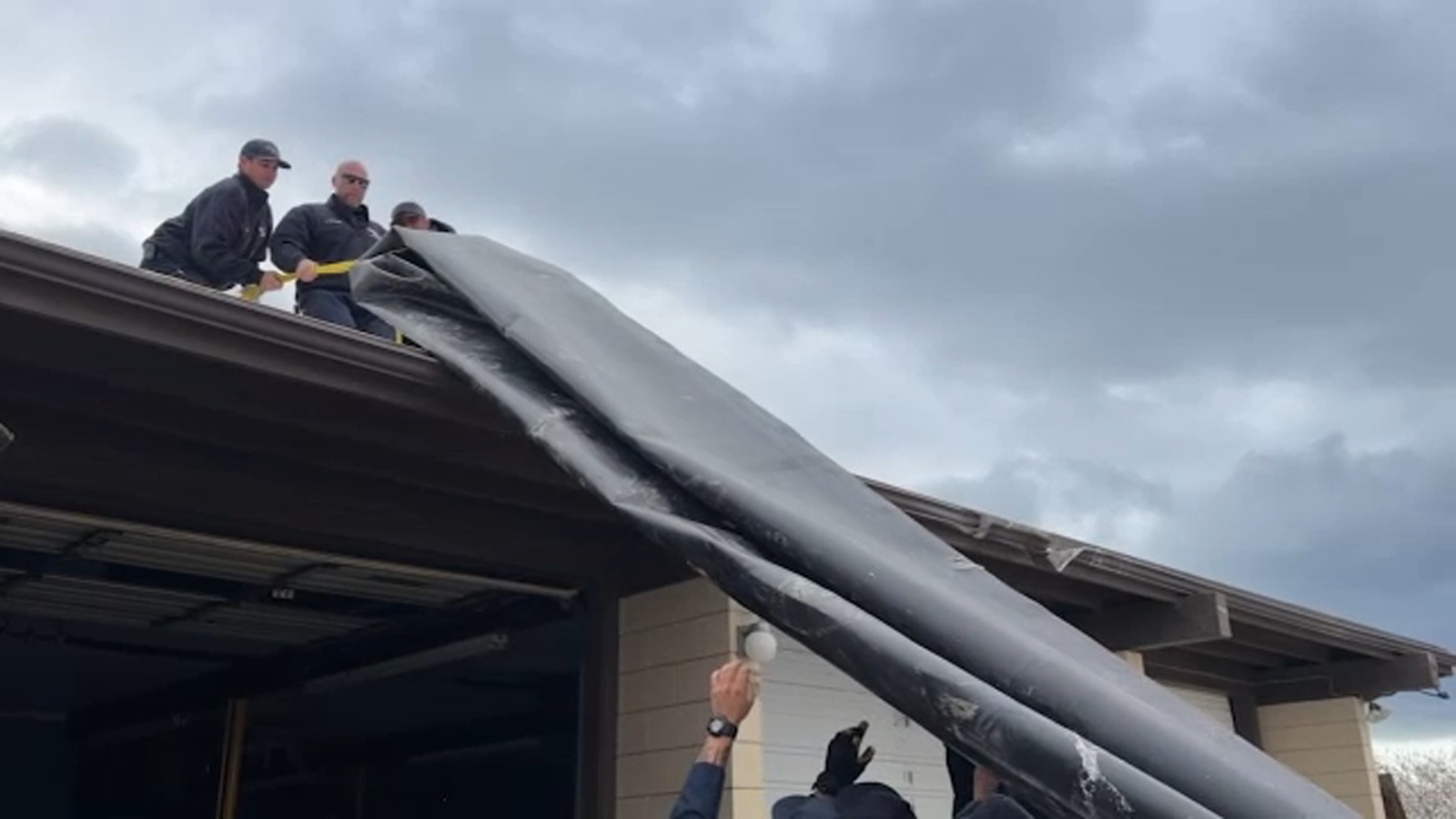 Fresno County CAL FIRE station finds temporary solution after roof destroyed by funnel cloud