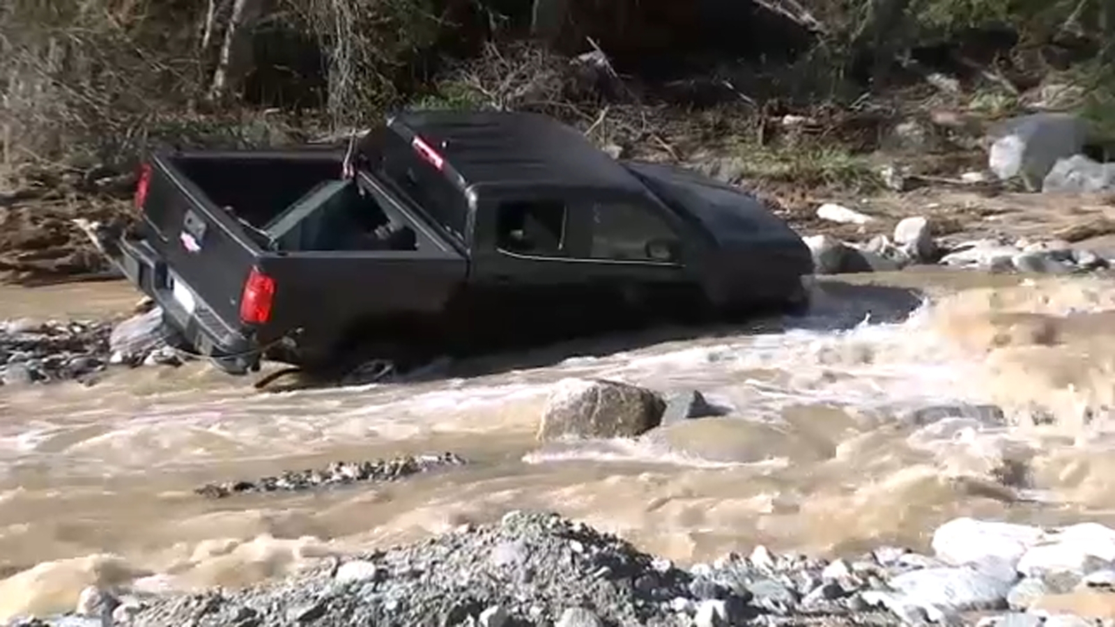 Body found amid search for man swept away by floodwaters in San Bernardino County