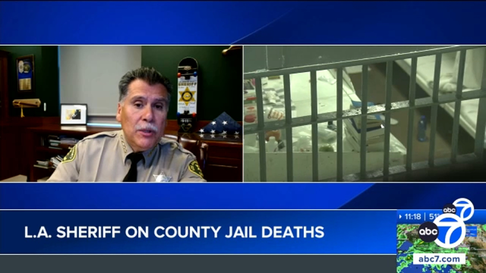 Los Angeles County Sheriff Robert Luna addresses concerns after recent data shows 10 inmates died in jails so far this year