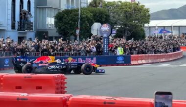 Red Bull Racing takes over San Francisco's Marina Boulevard for Formula 1 showcase