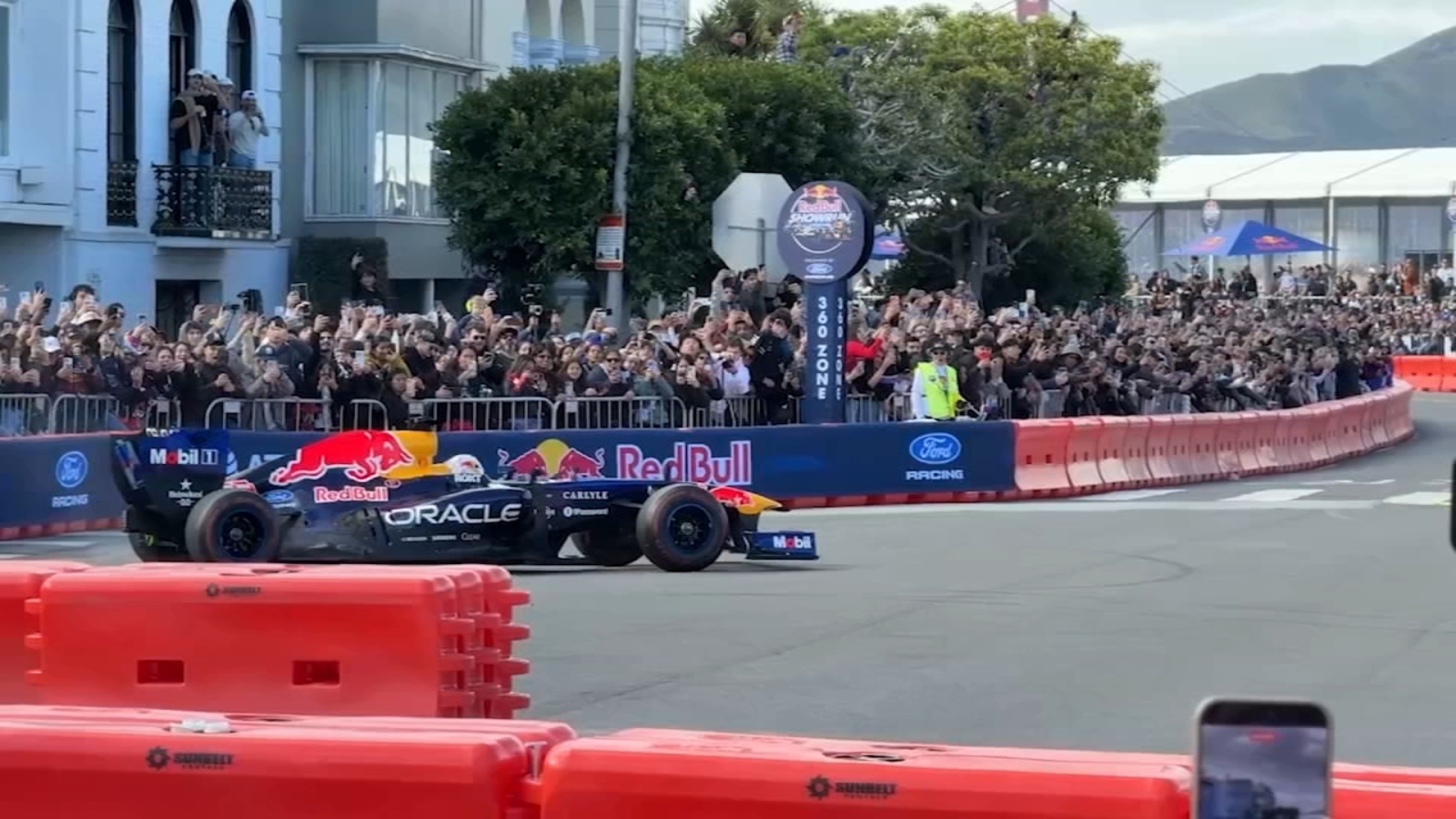 Red Bull Racing takes over San Francisco's Marina Boulevard for Formula 1 showcase