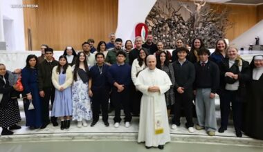 Holy Innocents School students in Long Beach meet Pope Leo after campus was vandalized, Virgin Mary statue was smashed