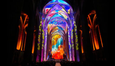 AURA lights up San Francisco's Grace Cathedral in a breathtaking multimedia spectacle