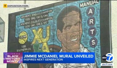 New Los Angeles mural honors local tennis trailblazer Jimmie McDaniel and preserves Black history
