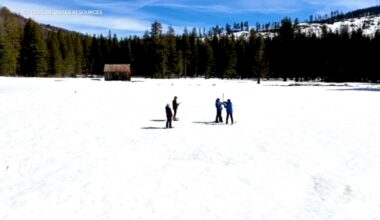 California's snowpack remains below average despite recent storms, survey shows