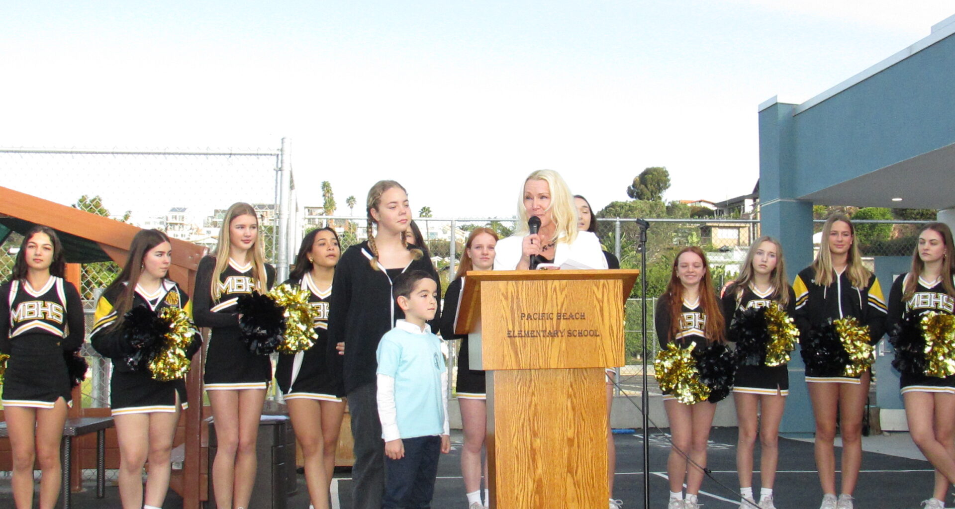 Staff and students celebrate PB Elementary’s campuswide upgrades