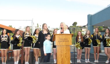 Staff and students celebrate PB Elementary’s campuswide upgrades