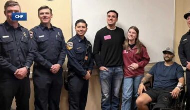 California Highway Patrol officer honored for saving firefighter's life after Placer County crash