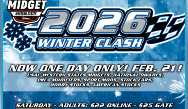 Bakersfield Speedway Season Opener Moves to One Day Only, Saturday February 21st